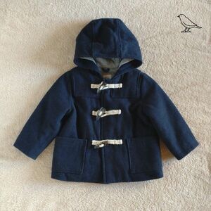 babyGAP ベビーギャップ　ダッフルコート　ネイビー／18-24months・90cm　キッズ