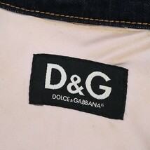 国内正規品◆D&G ドルチェ＆ガッバーナ ロゴ総柄 ストレッチ デニム ジャケット インディゴ M_画像8