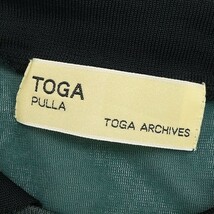 美品◆TOGA PULLA トーガプルラ ペイズリー柄 シアー ハンカチーフスリーブ トップス グリーン 1_画像4