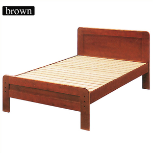  bed single bed rack base bad wooden bed frame natural tree 2 -step height adjustment Brown 