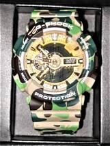 新品同様　激レア　アナデジ　G-SHOCK　ジーショック　GA-110APE　 BAPE アベイシングエイプ コラボ　迷彩　茶　緑　_画像1