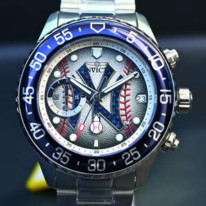 INVICTA インビクタ『MLB New York Yankees 42734』★電池式★男女兼用サイズ★100ｍ防水★シリコンラバーバンド★ケース40mm★