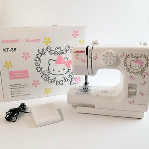 ★在庫処分SALE★ JANOME(ジャノメ) Sanrio ハローキティコンパクトミシン KT-35【PSEマークあり】48 00010