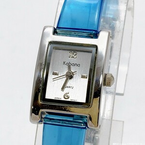 【未使用 / 即決 即購入可 / 送料230円】軽い ブルー ファッションウォッチ 日本製ムーブメント KABANA レディース腕時計 30407-6