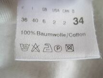 送料無料　ストラネスガブリエレストレーレ　白　半袖カットソー　Tシャツ　XS　３４ 綿コットン_画像10