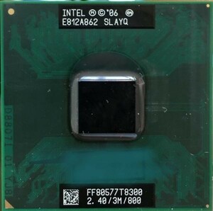 Intel Core 2 Duo T8300 SLAPA 2C 2.4GHz 3MB 35W Socket P FF80577GG0563M 国内発