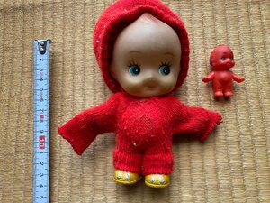 キューピー　キューピー人形　2個セット　赤　　　昔 骨董 アンティーク ビンテージ 昭和レトロ 伝統 『益』