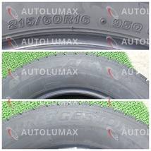 215/60R16 95Q Bridgestone BLIZZAK VRX2 中古 スタッドレスタイヤ 4本セット ブリヂストン U2302.M_画像6