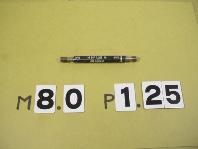 M8×1.0 GPⅡ IPⅡ ネジ プラグ ゲージ 中古 M8×1.0 GPⅡ IPⅡ ネジ プラグ ゲージ 中古