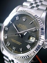 本物 激レア ROLEX ロレックス 18金WGフルーテッド コンピューター オイスターパーペチュアル ref.16014 Cal.3035 デイトジャスト 超美品☆_画像6