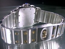 本物 激レア CARTIER カルティエ サントス ガルベ 18金/SS LM アイボリー 稼働 保証 極美品☆_画像3