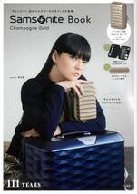 Samsonite Book Champagne Gold　サムソナイトスーツケース型マルチポーチ　秋元梢_画像1