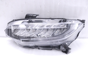 33-2511★美品★LED FK7 シビック TYPE-R★左ヘッドライト KOITO 100-18661 打刻:J1 ASSY ブラック 純正★ホンダ (YM)