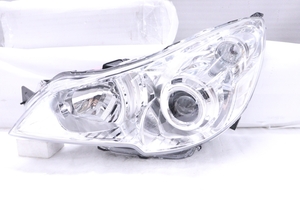 34-1325★美品★前期 HID BM9 BR9 レガシィ★左ヘッドライト KOITO 100-20061 打刻:5J ユニット メッキ 純正★スバル (DM)