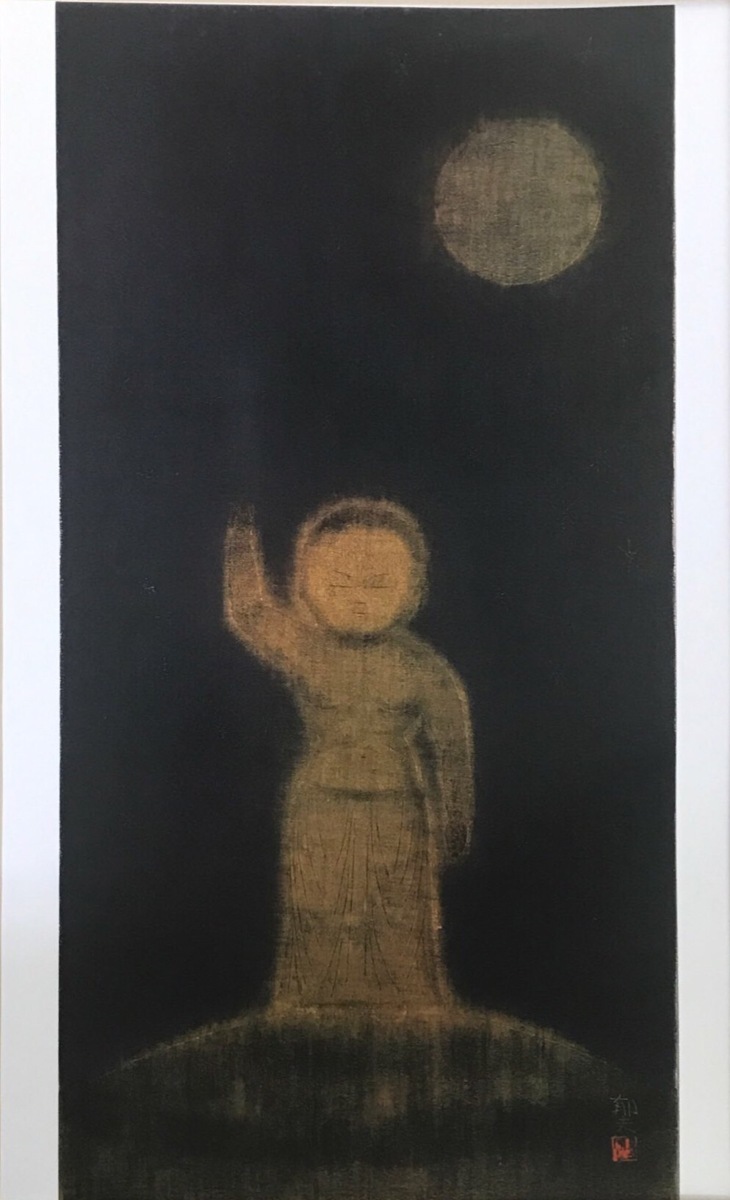 الرسام الحائز على جائزة الثقافة! إيكو هيراياما استنساخ ميلاد بوذا 1965 [معرض ماساميتسو], عمل فني, تلوين, آحرون