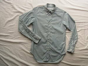 INDIVIDUALIZED SHIRTS インディビジュアライズド シャツ　ロンドンストライプ柄　ボタンダウンシャツ　サイズ 15 - 32　MADE IN USA