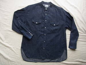 Lee × Ciaopnic Lee x Chao Panic Deep Denim Over -Size Band Color Shirt Size M