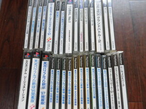 【中古】PS プレイステーション　ソフト/PS　サッカー野球クラッシュバンディクーパワプロワンピース筋肉番付ガンダムゴルフ　31本セット