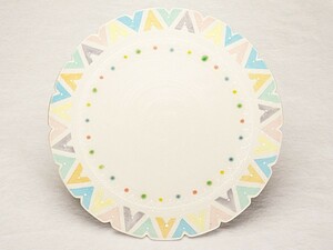 [MG.]. .... work [ pastel triangle large plate ]MN-F80
