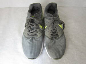 NIKE DOWNSHIFTER 7（ナイキ ダウンシフター７）（852459 004）　灰/蛍光黄　28㎝　US10　　2016年製　　ok2304D