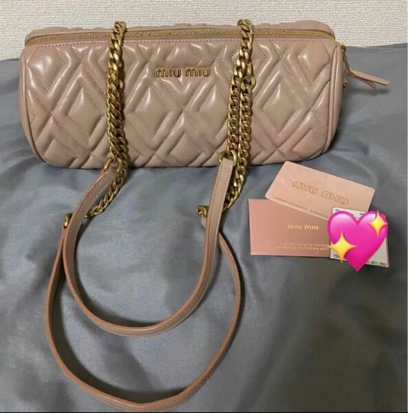 miumiu ハンドバッグ ショルダー チェーン 3way