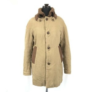 URBAN NOW/アーバンナウ★コットン/中綿入りブルゾン/コート【Womens size -M/ベージュ/beige】Coats/Jackets/Jumpers◆BG927