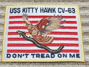 First Navy Jack Kitty Hawk CV-63 ワッペン パッチ U.S.NAVY A-2/N-2B/N-3Bにどうぞ