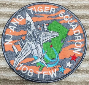 Аксессуары, Аксессуары 108th TFW NJ AIR GUARD McDONNELL F-4 PHANTOM USAF Grey Tiger Squadron нашивка patch A-2/N-2B/N-3B. пожалуйста купить NAYAHOO.RU