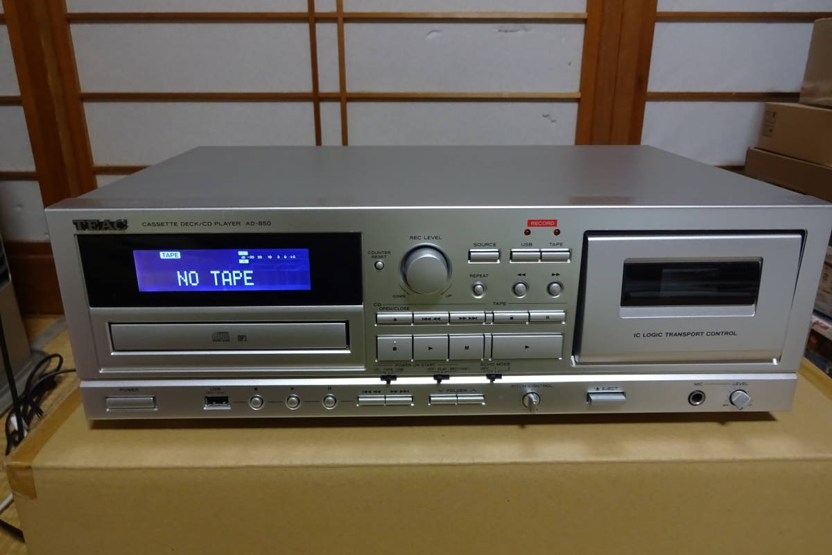 ☆完動・美品 TEAC USB/カセットデッキ/CDプレーヤー AD-850☆ その他