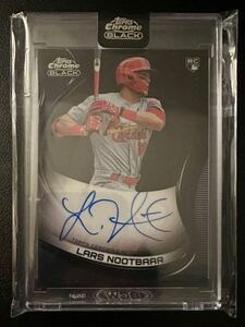 【未開封】2022 TOPPS CHROME BLACK BASE ROOKIE auto 直筆サイン ラーズ・ヌートバー ルーキーカード