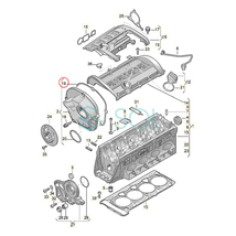 VW パサート オールトラック B7(365) パサート B6 B7(3C2 3C5 362 365) タイミングカバーガスケット 06H103483C 出荷締切18時_画像2