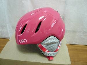 GIRO ジロ ジュニア ヘルメット Mサイズ 55.5-59.0cm キッズ 子供用 ヘルメット 子供 ピンク