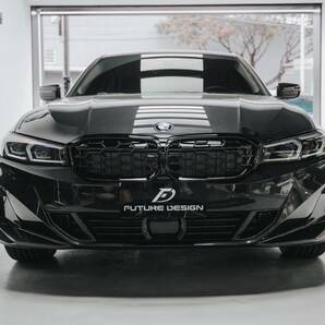 【FUTURE DESIGN】BMW 3シリーズ G20 G21 後期 フロント用 艶ありブラック キドニーグリル センターグリル ダイヤ カスタム エアロ 黒の画像6
