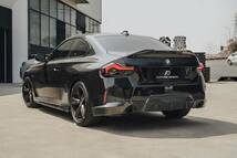 【FUTURE DESIGN 正規品】BMW 2シリーズ G42 クーペ Mスポーツ リアスポイラー 本物DryCarbon ドライカーボン エアロ カスタム_画像7