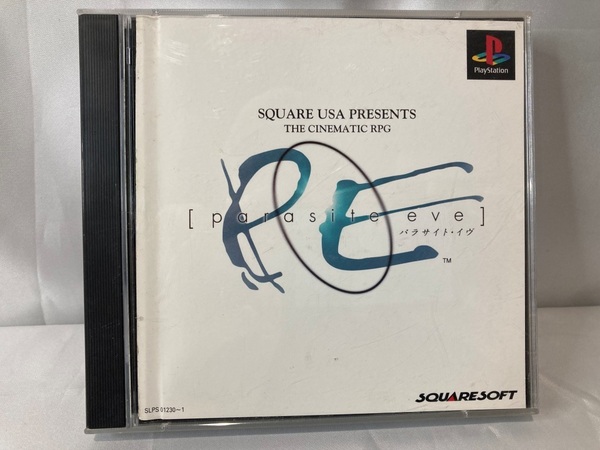 ★プレイステーション1ソフト★【付属品有】PS1ソフト PS Parasite Eve パラサイト・イヴ /コレクターアイテム/希少品/ゲームソフト　Og3_Y