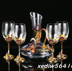  ultimate beautiful goods * wine glass glass set air letter -