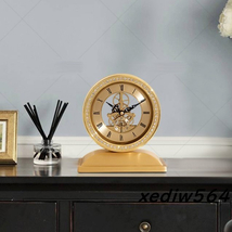 極美品●置き時計 機械 黄銅 現代 おしゃれ アンティーク調 _画像2