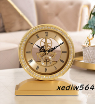 極美品●置き時計 機械 黄銅 現代 おしゃれ アンティーク調 _画像9