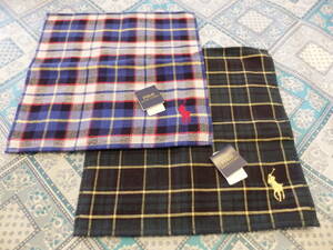 2 pieces set * Polo * Ralph Lauren towel handkerchie tag equipped 