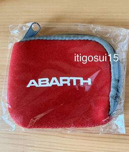 *[ unused ] abarth ABARTH* colorful Mini pouch red red * Novelty 