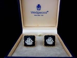 *N3888*# новый товар # Wedgwood [ Gold ]#[ судно ]# запонки!