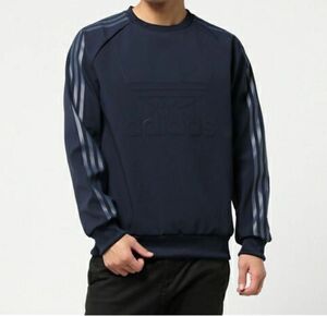 試着のみ サイズXL adidas ADICOLOR DELUXE CREW AZ1455 アディダス ボンディング スウェット