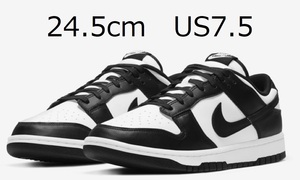 24.5cm Nike WMNS Dunk Low パンダ White / Black US7.5 ナイキ ダンク Panda Air Jordan 1 Paisley Travis Scott トラヴィス AIR FORCE 1