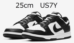 25 см Nike GS Dunk Low Panda White / Black US7Y Nike Dunk Low Panda CW1590-100 Женские WMNS Black X White Air Force 1 DD1503-101