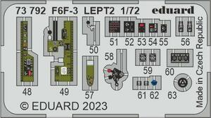 エデュアルド(73792) 1/72 F6F-3用エッチングパーツ(エデュアルド用)