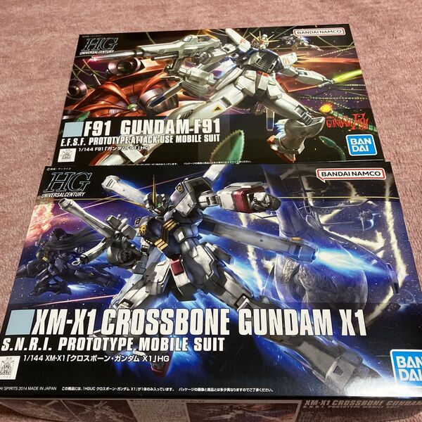 F91 ガンダム クロスボーンX1ガンダム HGUC 未組立 ガンプラ