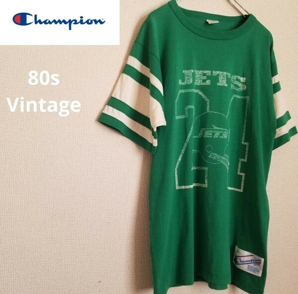 80s VintageChampion チャンピオンTee USA製L(XL) Tシャツ