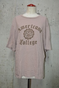 アメリカーナ　AMERICANA　カレッジロゴ　半袖　Ｔシャツ D3561