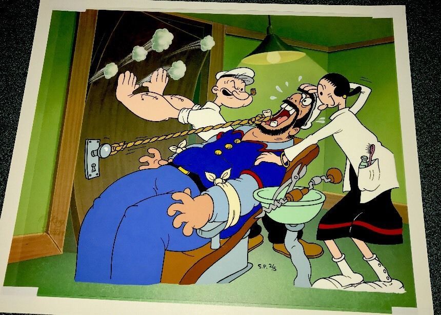 ポパイ Popeye ブルート アメコミ セル画 原画 限定 レア 入手困難 サイン入り ポパイ Popeye ブルート アメコミ セル画 原画 限定 レア 入手困難 サイン入り