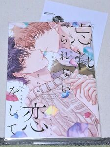 中古品　忘れられない恋をして　もちぱむ　BL　コミック　笠倉出版社　特典　書き下ろしペーパー